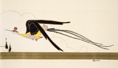 Paradiesvogel, aus La Mode en mil neuf cent douze, veröffentlicht 1912 von Charles Martin
