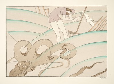 La Pieuvre, aus Sports & Divertissements, veröffentlicht 1914 von Charles Martin