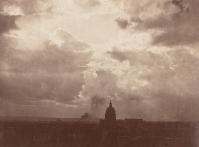 Wolkenstudie über dem Pantheon, Paris von Charles Marville