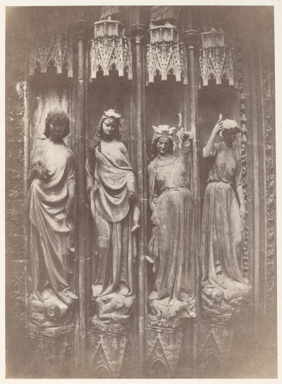 Die Tugenden zerschmettern die Laster, Straßburger Münster von Charles Marville