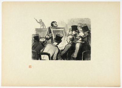 Die Kunstliebhaber im Hôtel Bouillon, aus Tirage Unique de Trente-Six Bois von Charles Maurand