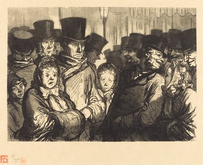 Boulevard du Temple um Mitternacht von Charles Maurand after Honoré Daumier