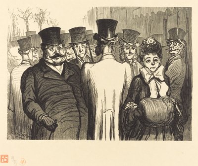 Der Boulevard des Italieners von Charles Maurand after Honoré Daumier