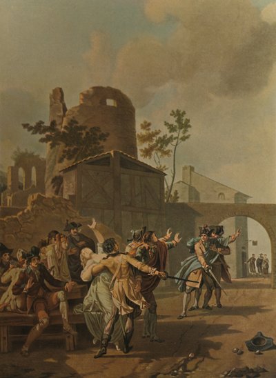 La Rixe, Die Schlägerei, um 1780, 1913 von Charles Melchior Descourtis