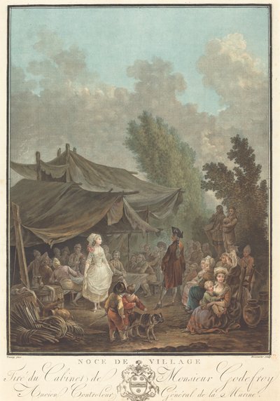 Dorffest, 1785 von Charles Melchior Descourtis