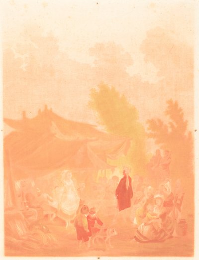 Dorfhochzeit von Charles Melchior Descourtis after Nicolas Antoine Taunay