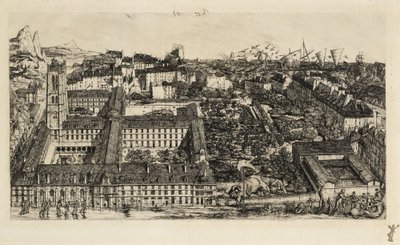 Collège Henri IV (Lycée Napoléon) von Charles Meryon