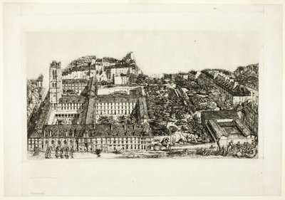 Collège Henry IV (oder Lycée Napoléon), Paris von Charles Meryon