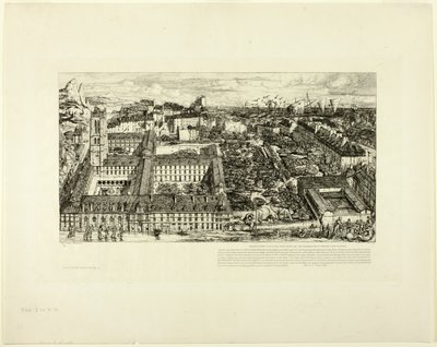 Collège Henry IV (oder Lycée Napoléon), Paris von Charles Meryon