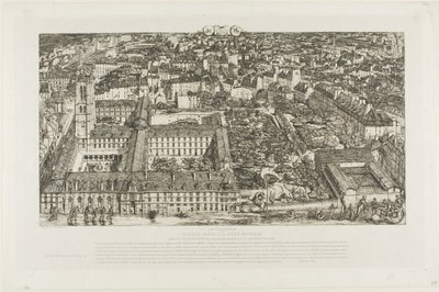 Collège Henry IV (oder Lycée Napoléon), Paris von Charles Meryon
