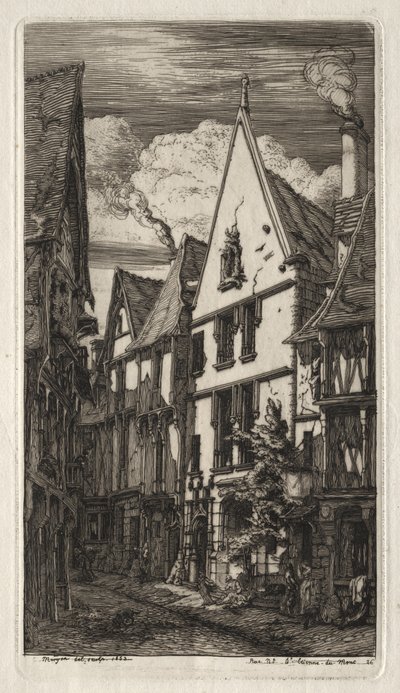 Radierungen von Paris: in Bourges von Charles Meryon