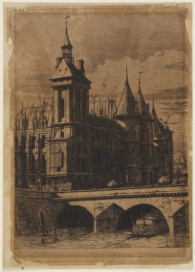 Der Uhrturm - 1852 von Charles Meryon