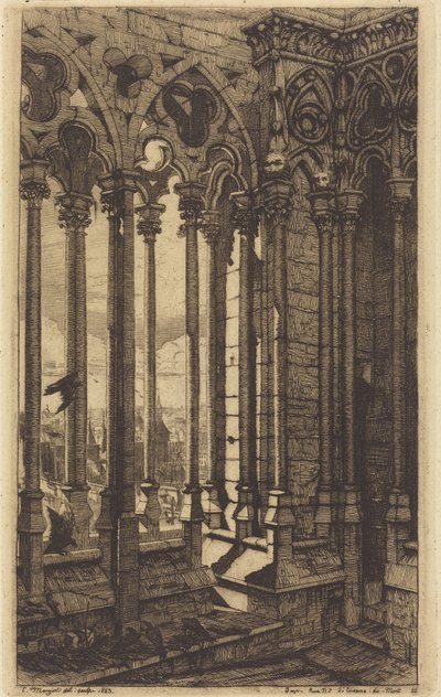 Die Galerie Notre-Dame, Paris von Charles Meryon