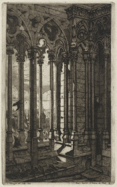 Die Galerie Notre-Dame, Paris von Charles Meryon