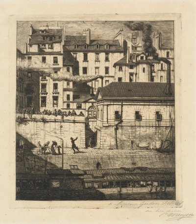 Das Leichenschauhaus, Paris von Charles Meryon