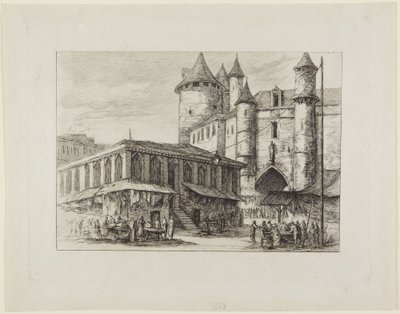 Le Grand Chatelet um 1780 von Charles Meryon