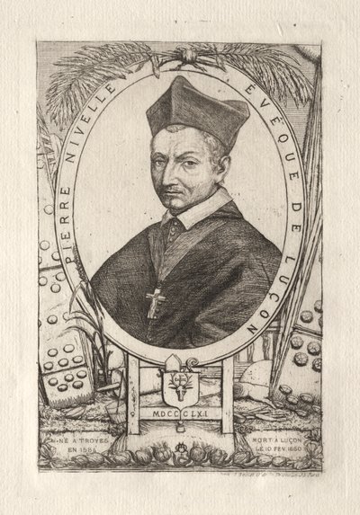 Pierre Nivelle, Bischof von Luçon, 1861 von Charles Meryon