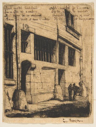 Rue des Mauvais Garçons, Paris von Charles Meryon
