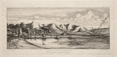 Seine-Fischerei vor Charcoal Burners Point, Akaroa, Banks Peninsula von Charles Meryon