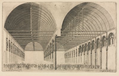 Das Vorzimmer des Justizpalastes, Paris, 1855 von Charles Meryon