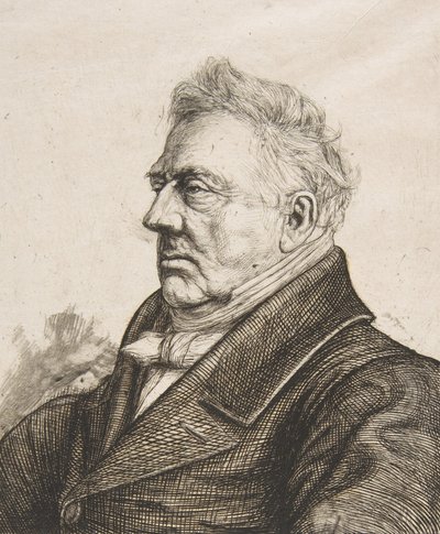 Der bretonische Archäologe Louis Jacques Marie Bizeul, nach einem Foto von Charles Meryon