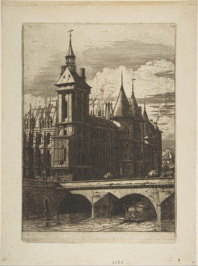 Der Uhrturm, Paris von Charles Meryon