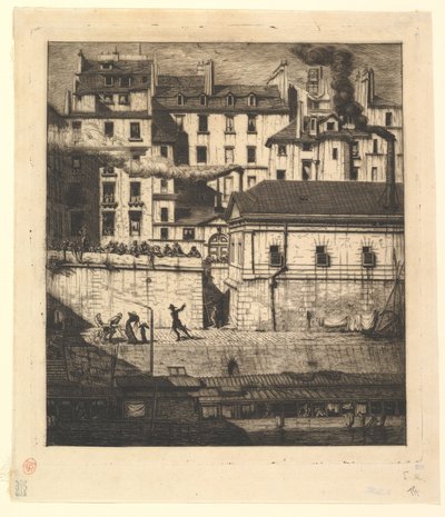 Das Leichenschauhaus, Paris von Charles Meryon