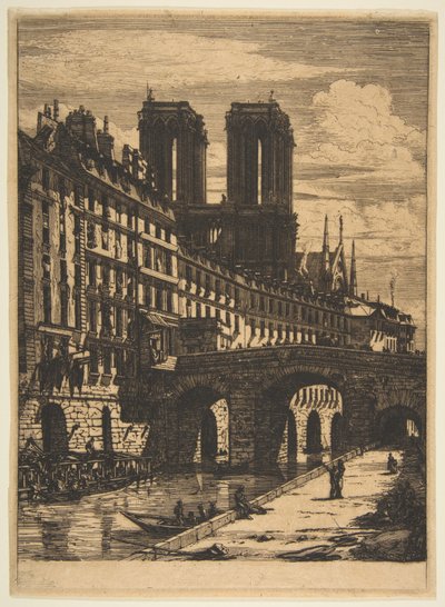Die Petit Pont, Paris von Charles Meryon