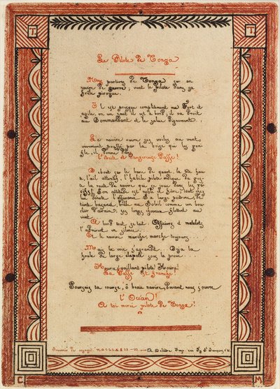 Der Tonga-Pilot (Seite aus vorgeschlagenen Neuseeland-Radierungen) von Charles Meryon