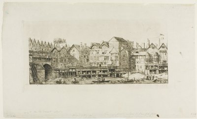 Ansicht eines Teils der Stadt Paris gegen Ende des XVII. Jahrhunderts von Charles Meryon