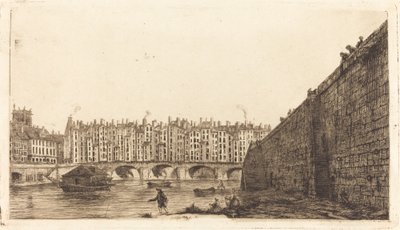 Le Pont-au-Change, Paris, um 1784 von Charles Meryon after Victor Jean Nicolle