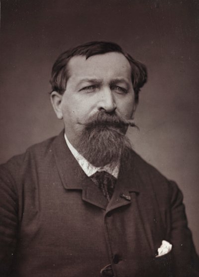 Album Artistique et Biographique, 6. Jahrgang, Salon 1885; Porträt des Malers Joseph Emile Gridel (1839-1901) von Charles Michelez