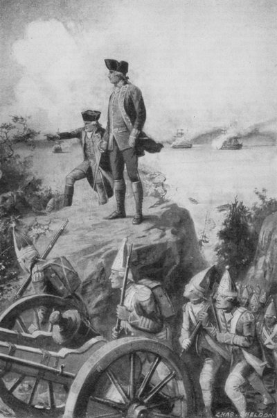 General Wolfe blickt auf Quebec hinab von Charles Mills after Sheldon