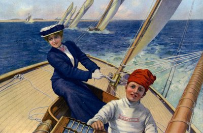 Die siegreiche Yacht von Charles Murray (after) Padday