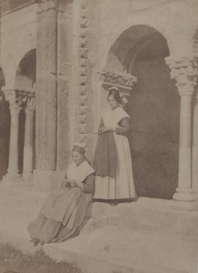 Arlesierinnen im Kreuzgang von Saint-Trophime „Arles“ von Charles Nègre