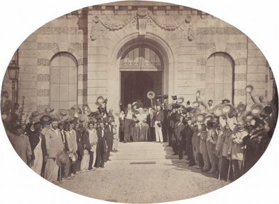 Kaiserliche Anstalt von Vincennes: am 15. August, der Gruß an den Kaiser von Charles Nègre