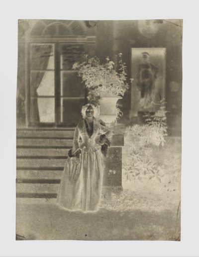 Porträt einer Frau, möglicherweise Mme Ernest Feydeau von Charles Nègre
