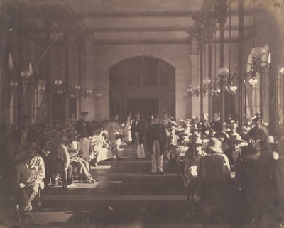 Das Refektorium des Kaiserlichen Asyls in Vincennes, 1858-59 von Charles Nègre