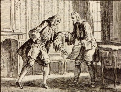 Der Vertrag von Charles Nicolas Cochin