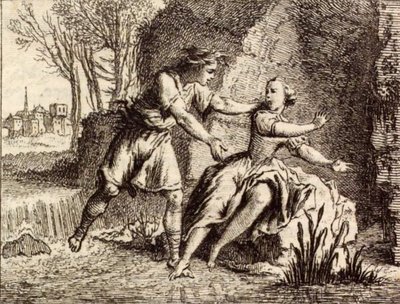 Der Fluss Skamander von Charles Nicolas Cochin