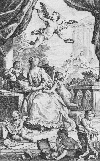 Porträt von Madame de Pompadour, ca. 1745 von Charles Nicolas Cochin