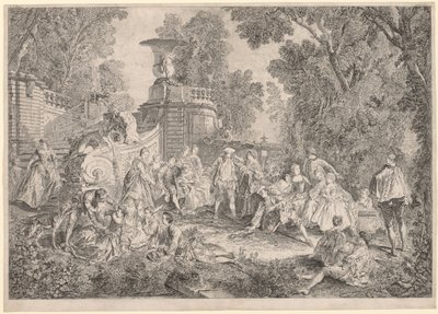 Das Spiel Blindekuh von Charles Nicolas Cochin