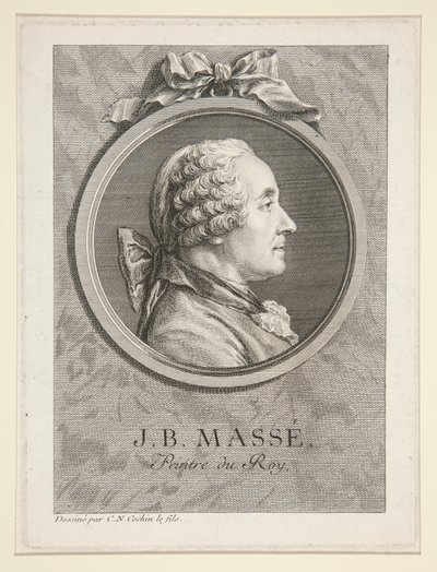 Porträt von Jean-Baptiste Masse von Charles Nicolas Cochin the younger