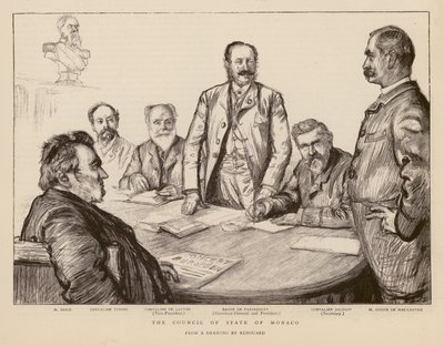 Rat des Staates von Monaco von Charles Paul (after) Renouard
