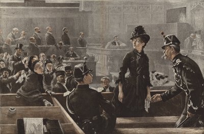 Freigesprochen, eine Szene in den Pariser Gerichten von Charles Paul Renouard