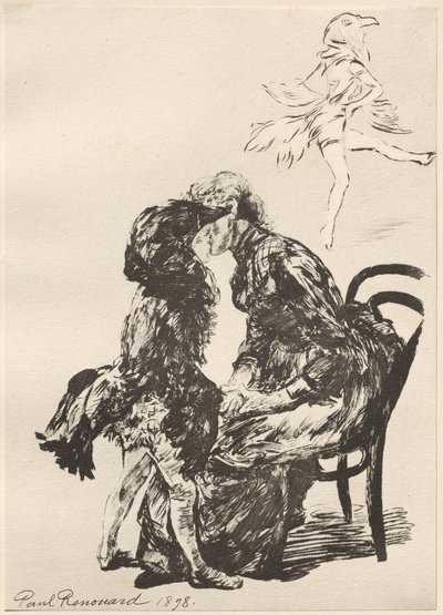 Vor dem Ballett von Charles Paul Renouard