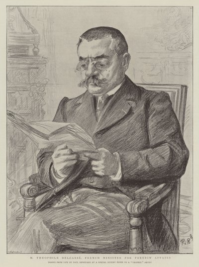 M Theophile Delcasse, französischer Außenminister von Charles Paul Renouard