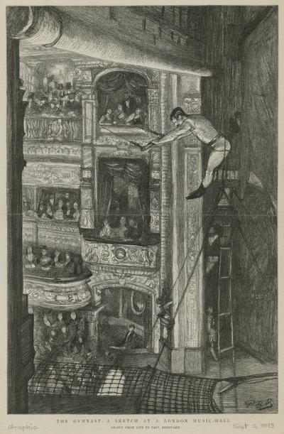 Der Turner: eine Skizze in einem Londoner Musiksaal von Charles Paul Renouard