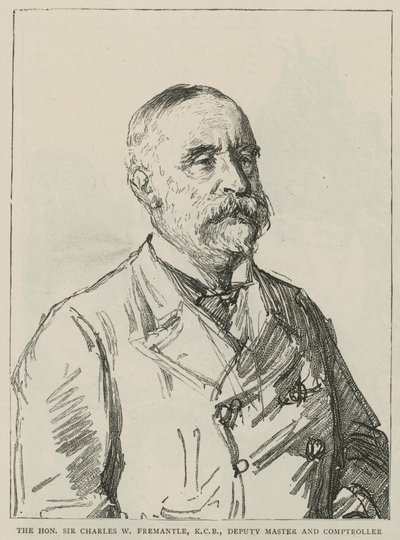 Der ehrenwerte Sir Charles W. Freemantle, KCB, stellvertretender Meister und Kontrolleur der königlichen Münze von Charles Paul Renouard