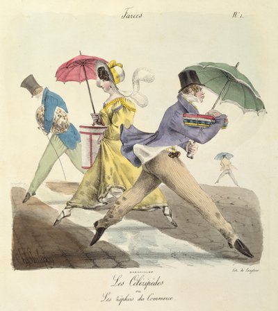 Die Celeripedes oder, Die Zephyre des Handels von Charles Philipon